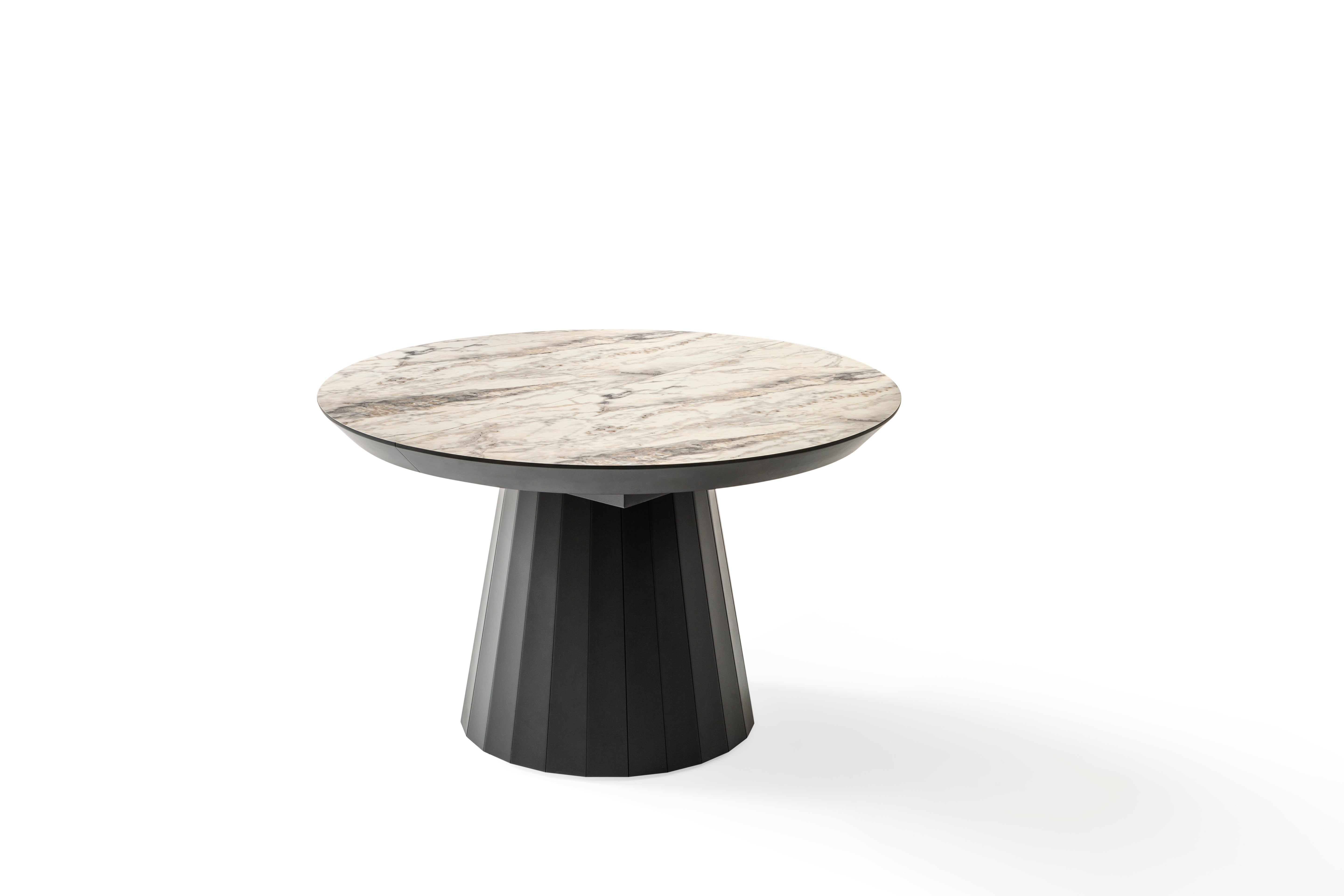 Masa living rotunda extensibila 130x130x78h cm COD281