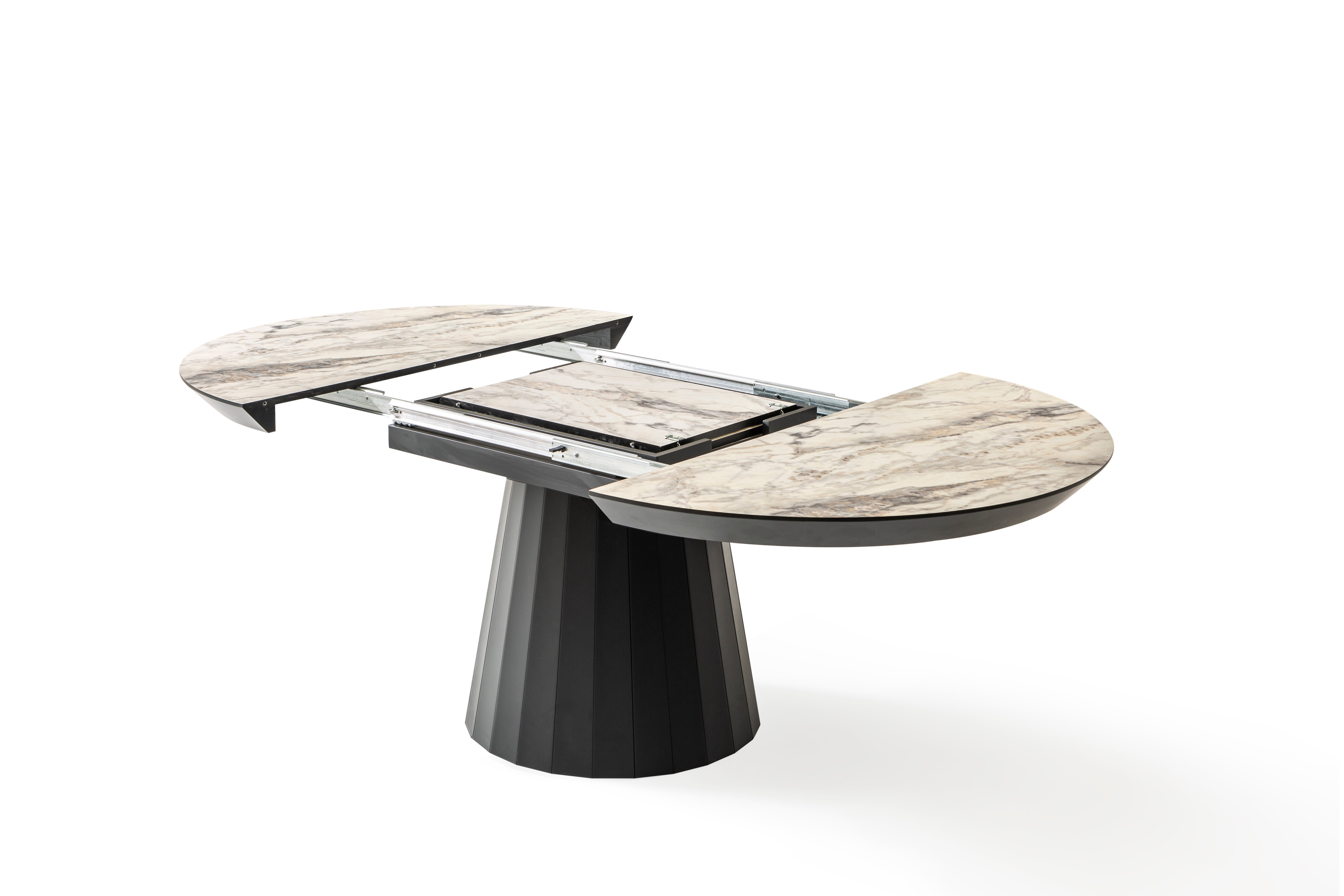 Masa living rotunda extensibila 130x130x78h cm COD281