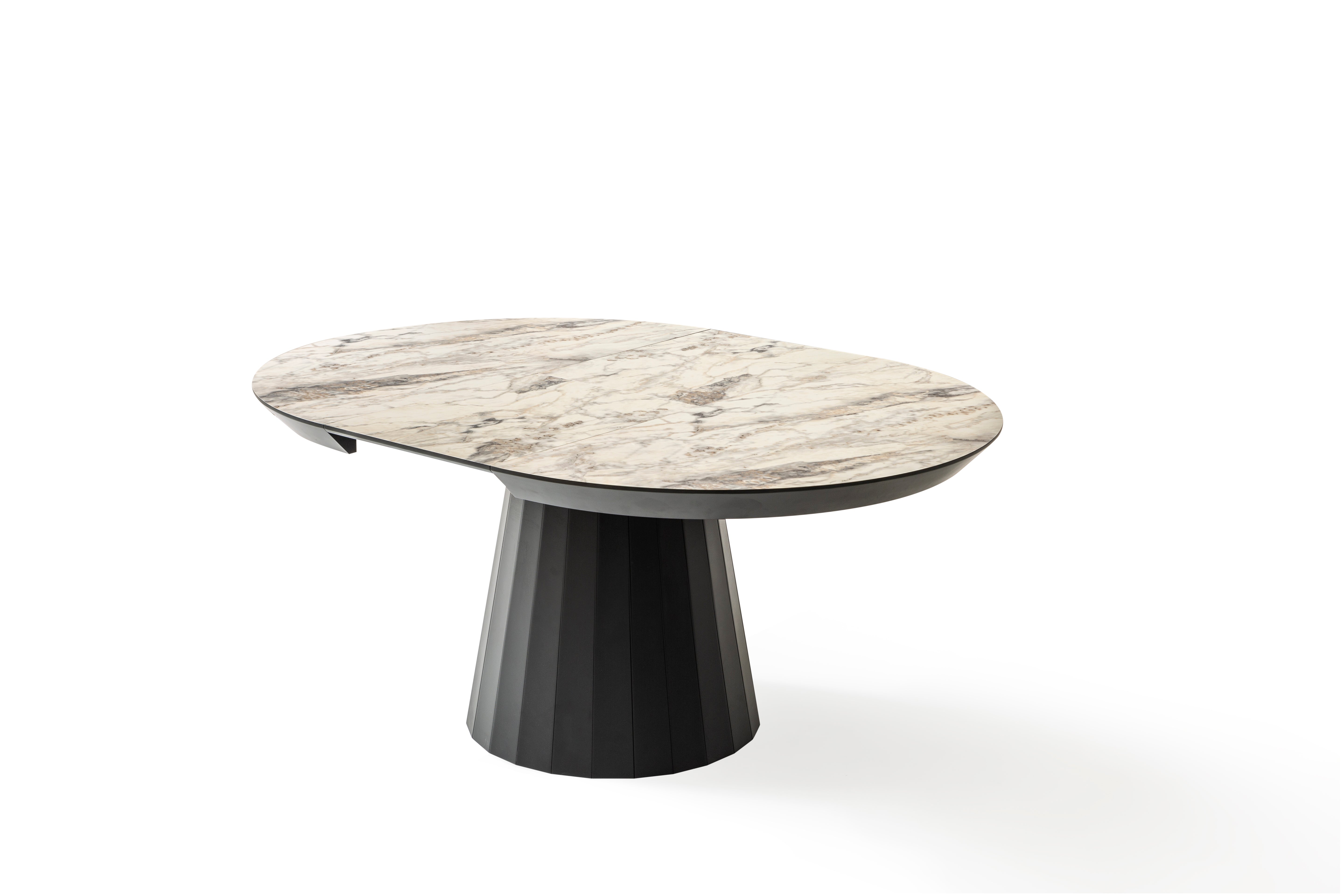 Masa living rotunda extensibila 130x130x78h cm COD281