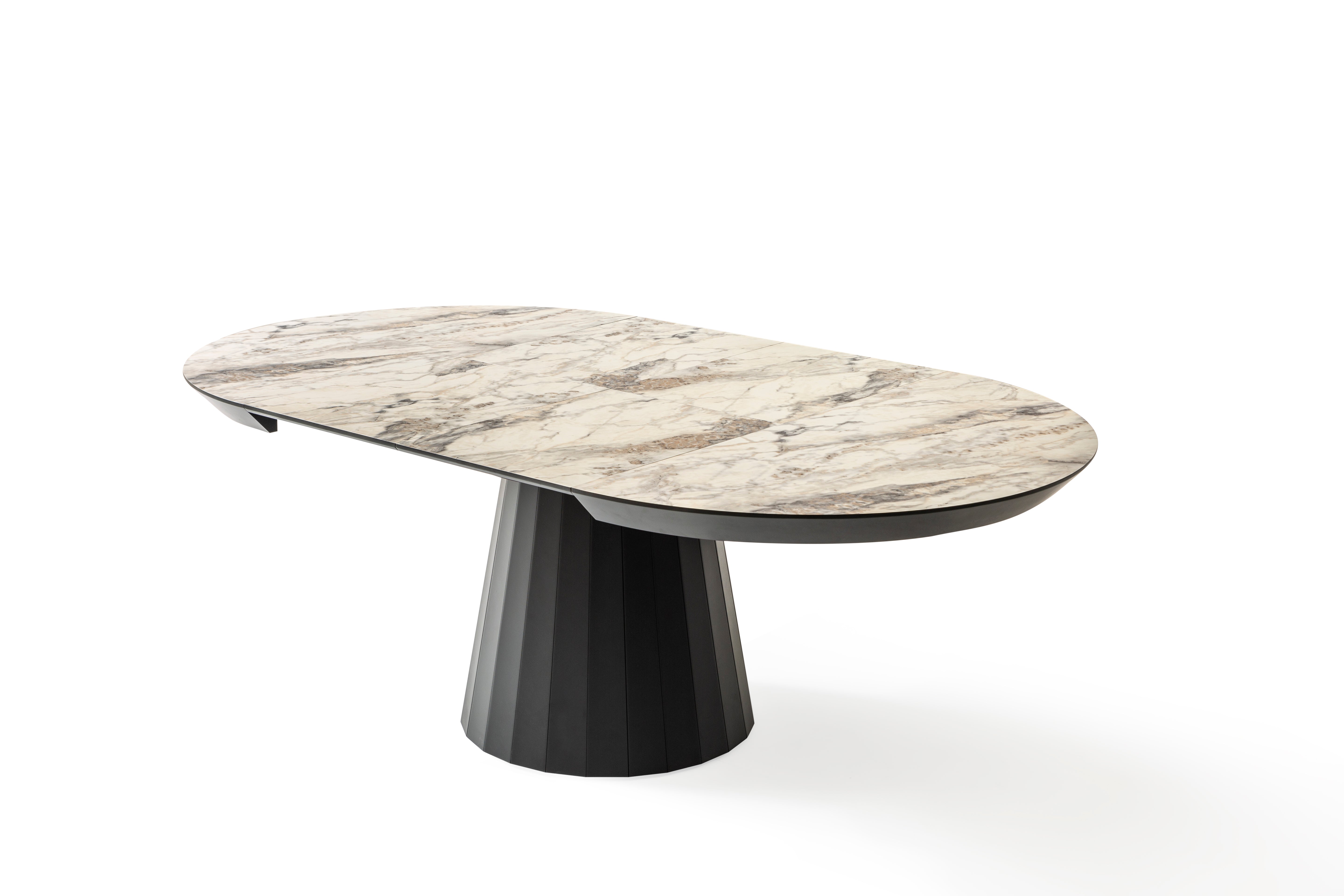 Masa living rotunda extensibila 130x130x78h cm COD281