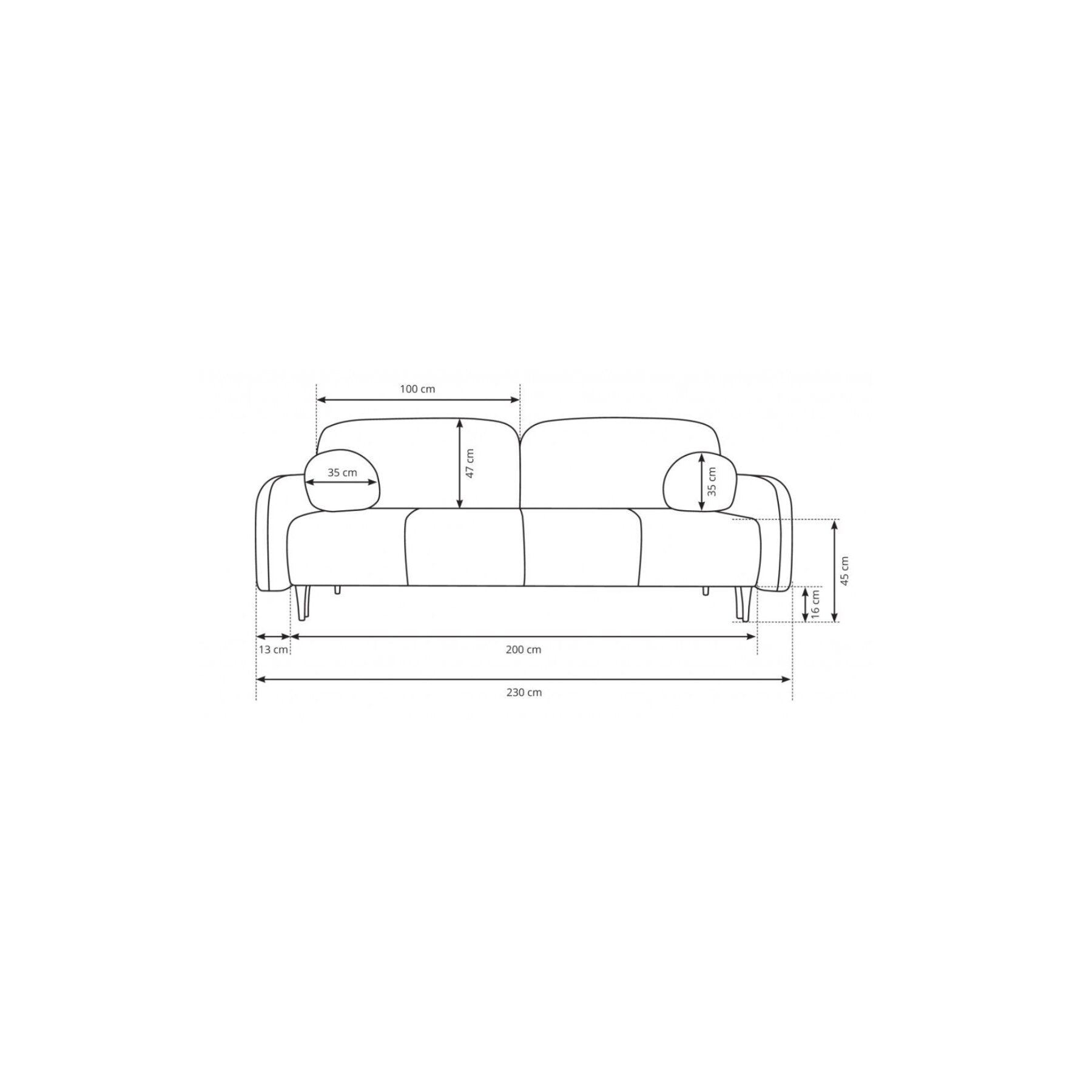 Canapea 230x102x95 cm