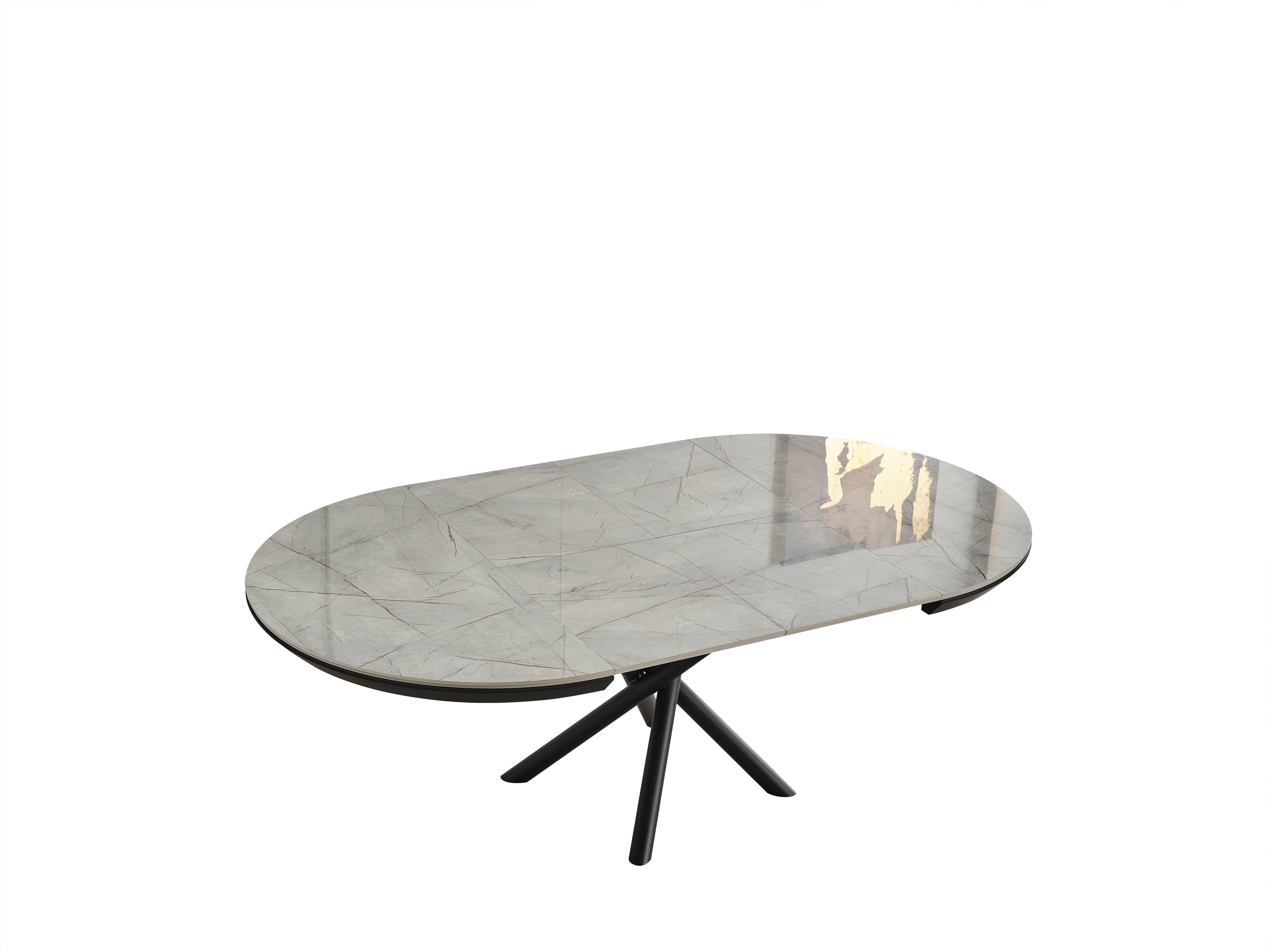 Masa living rotunda extensibila 130x130x78 cm COD276