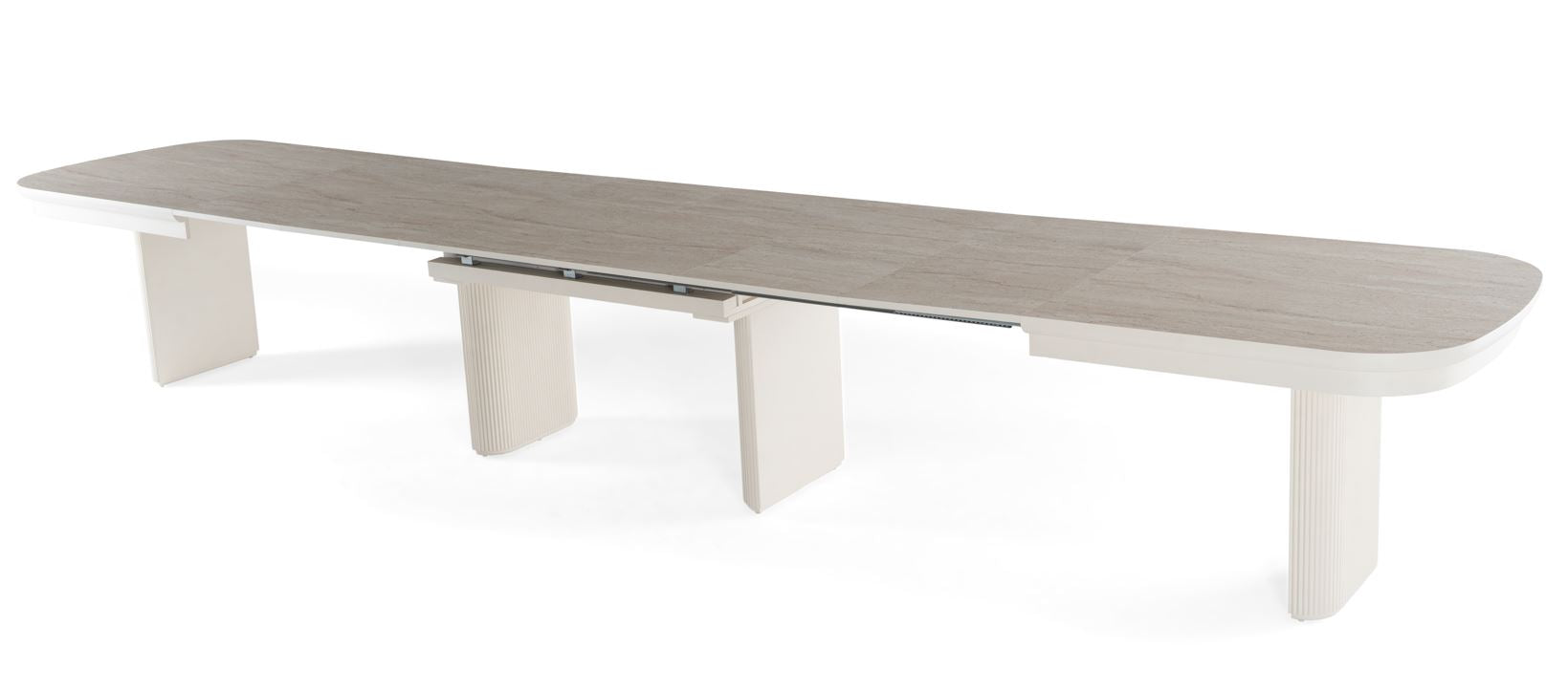 MASA320 living pentru 18-20 persoane 200x100x77h cm - se extinde la 500 cm