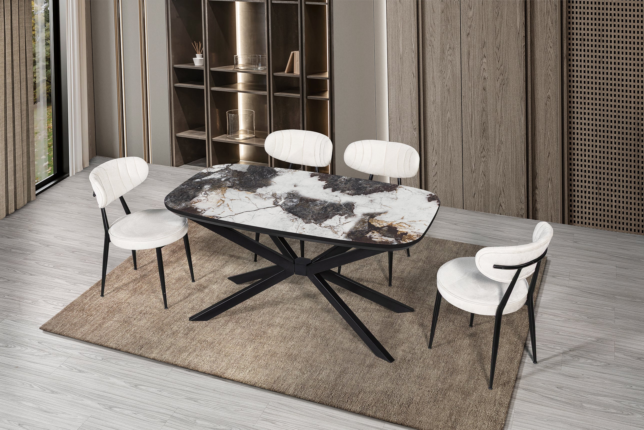 MASA299 living pentru 6 persoane 164x80x77h cm