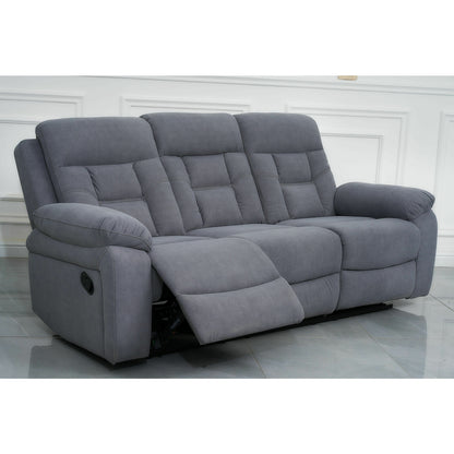 SET RECLINER 3-1-1, CANAPEA 3L - 214X97X95 CM, 2 FOTOLII 98X97X95 CM, GRI