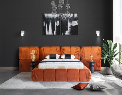 PAT083, Pat tapitat 160x200 cm, somiera dubla rabatabila cu pistoane si lazi depozitare