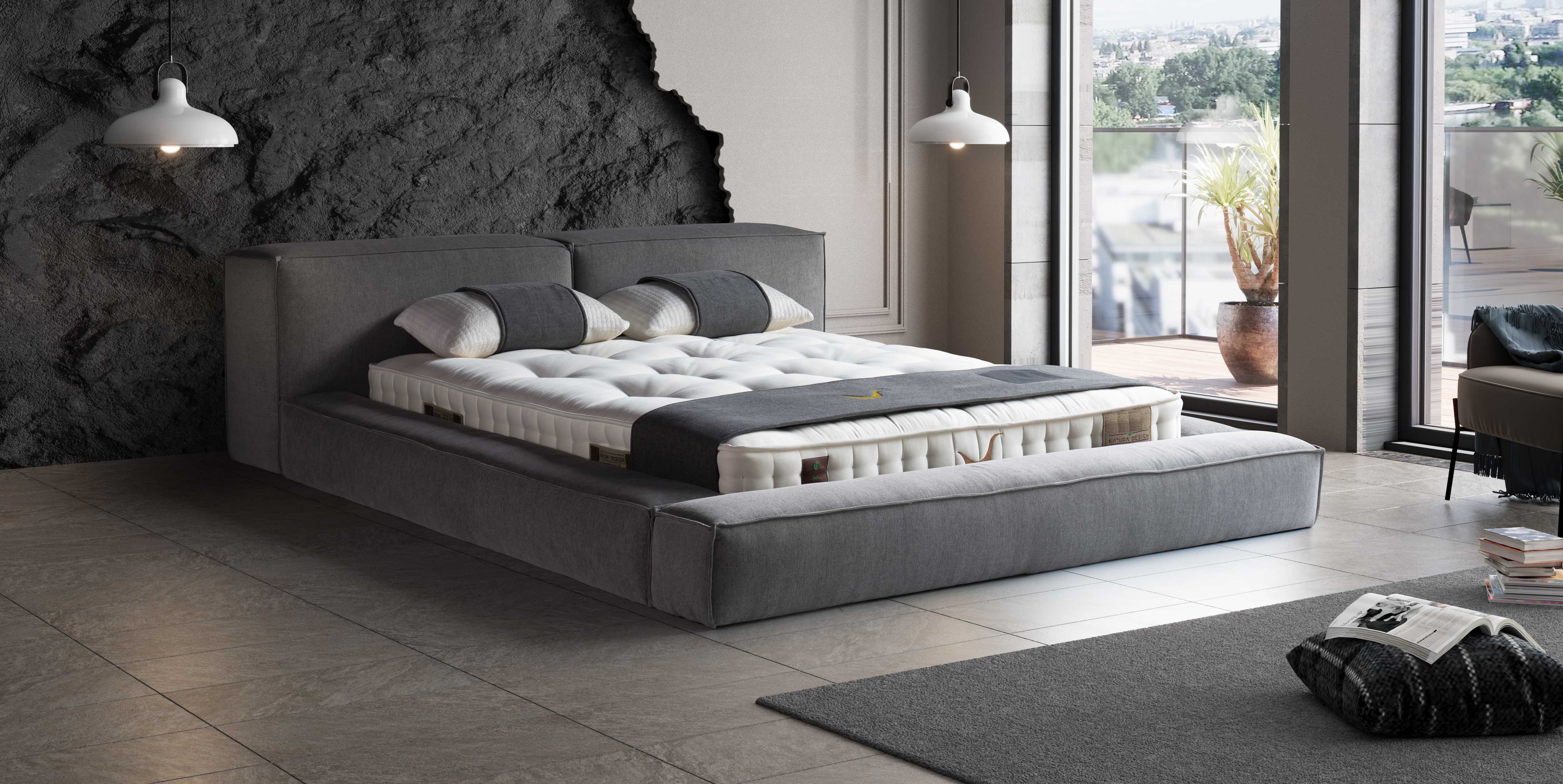 PAT085, Pat tapitat 180x200 cm, fara lazi de depozitare