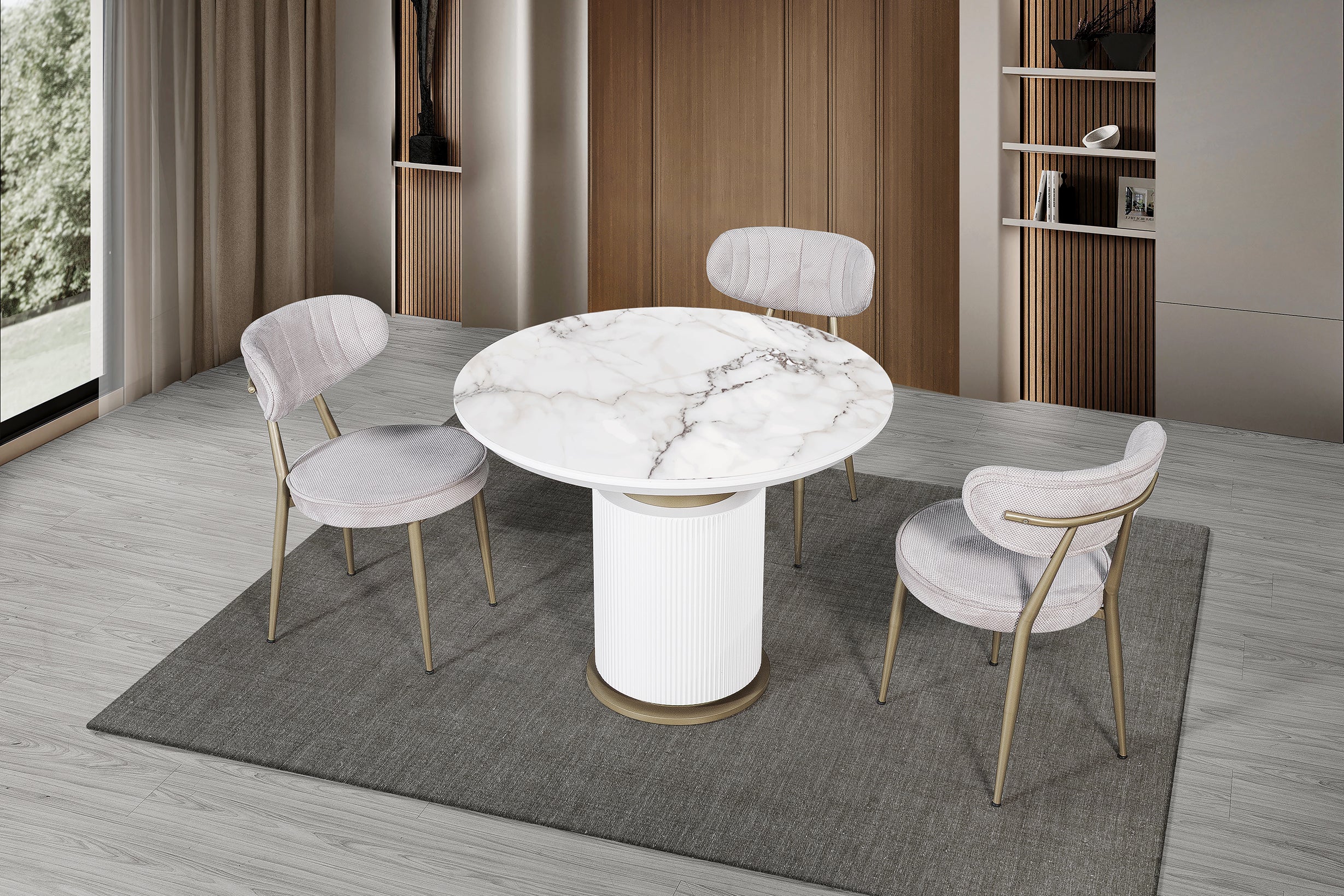 Masa rotunda neextensibila 100x77h cm COD301