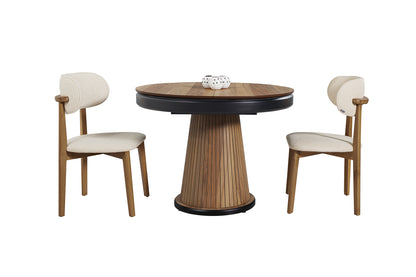 MASA300 rotunda extensibila 100x77h cm (se extinde la 133 cm)