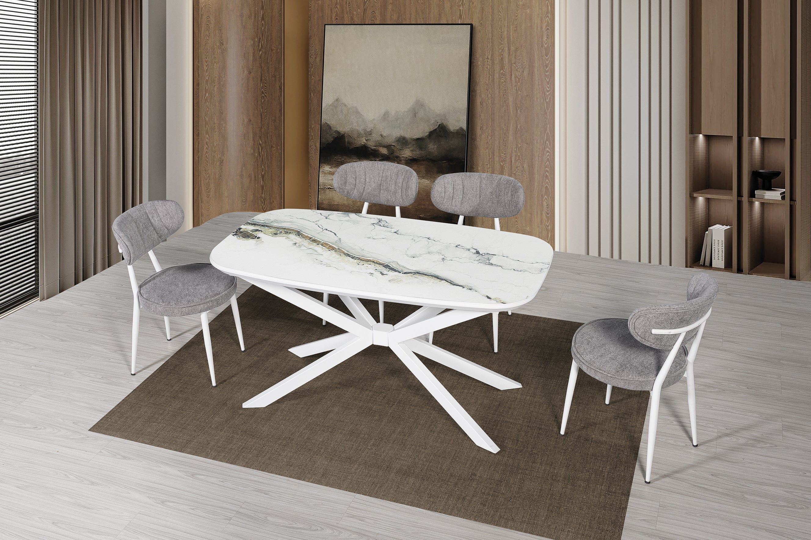 MASA299 living pentru 6 persoane 164x80x77h cm