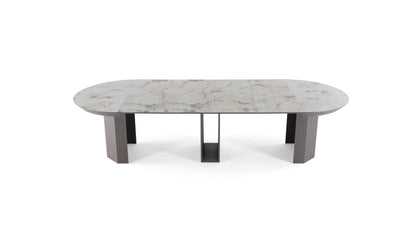Masa living pentru 10 persoane - 130x130x77h cm - se extinde la 322 cm - COD322