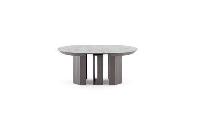 Masa living pentru 10 persoane - 130x130x77h cm - se extinde la 322 cm - COD322